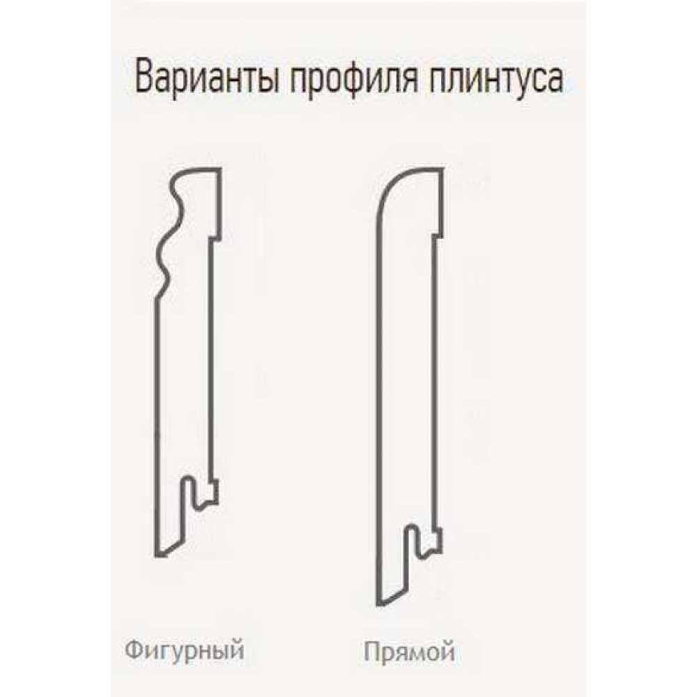 Фото  Плинтус напольный  шпонированный, широкий Finitura Дуб, 120*30 мм (фигурный)