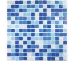 Мозаика стеклянная Bonaparte Aqua 150 (на сетке) 20х20 (327х327х4 мм)
