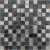 Мозаика стеклянная с камнем Caramelle Naturelle Alcantara nero 23х23 (298х298х8 мм)
