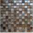 Маленькое фото  Мозаика стеклянная с камнем Naturelle Alcantara ruggine (23*23 мм)