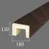 Маленькое фото Архитектурный брус 110х180мм Африканский палисандр, длина 4,0 м