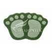 Маленькое фото Коврик Shahintex Microfiber лапки 40*60 зеленый