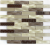 Мозаика стеклянная Bonaparte Optima Brown 23х98 (300х300х6 мм)