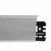 Маленькое фото Плинтус напольный, широкий ПВХ Arbiton Indo 41 Алюминий светлый (70х26х2500 мм)