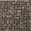 Маленькое фото Мозаика стеклянная с камнем Bonaparte Alana 15х15 (300х300х4 мм)