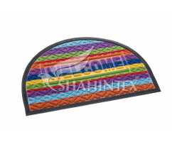 Коврик придверный Lux Shahintex multi-color 40*60 (полукруглый) радуга