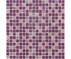 Мозаика стеклянная с камнем Caramelle Naturelle Himalaia 15х15 (305х305х8 мм)