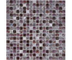 Мозаика стеклянная с камнем Naturelle Siracusa (15*15 мм)