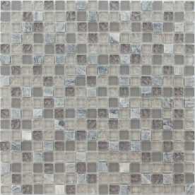 Мозаика стеклянная с камнем Caramelle Naturelle Sitka 15х15 (305х305х8 мм)