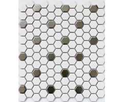 Мозаика керамическая Bonaparte Babylon Silver matt 23х26 (260х300х6 мм)