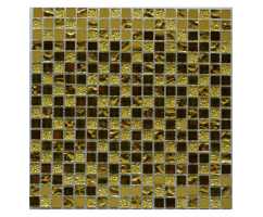 Мозаика стеклянная Bonaparte Mirror gold 15х15 (300х300х4 мм)