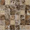 Маленькое фото Мозаика из натурального камня Caramelle Art Stone Emperador dark 48х48 (300х300х8 мм)