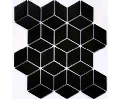 Мозаика керамическая Landa Black matt