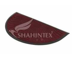 Коврик придверный влаговпитывающий SHAHINTEX МХ10S бордовый 40*60 см полукруглый
