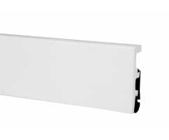 Плинтус Arbiton Integra 01 Белый: влагостойкий, ударопрочный, широкий (80х20х2400 мм)