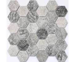 Мозаика керамическая Bonaparte Olmeto Grey 51х59 (282х271х6 мм)