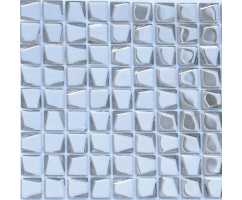 Мозаика стеклянная Caramelle Alchimia Titanio trapezio 20х20 (300х300х6 мм)