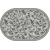 Ковер Merinos Silver d230 light gray овал 0,60*1,10