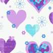 Маленькое фото Обои Опера Фан 533702 Фиолетовые сердечки 10,05 x 0,52 м
