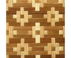 Стеновые бамбуковые панели Цветы белые 2440*1220 мм (двухслойные)