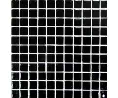 Мозаика стеклянная Bonaparte Black glass 25х25 (300х300х4 мм)