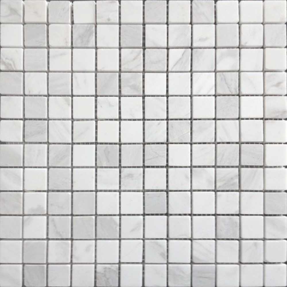 Фото Мозаика из натурального камня Caramelle Dolomiti blanco 15х15 (305х305х4 мм)