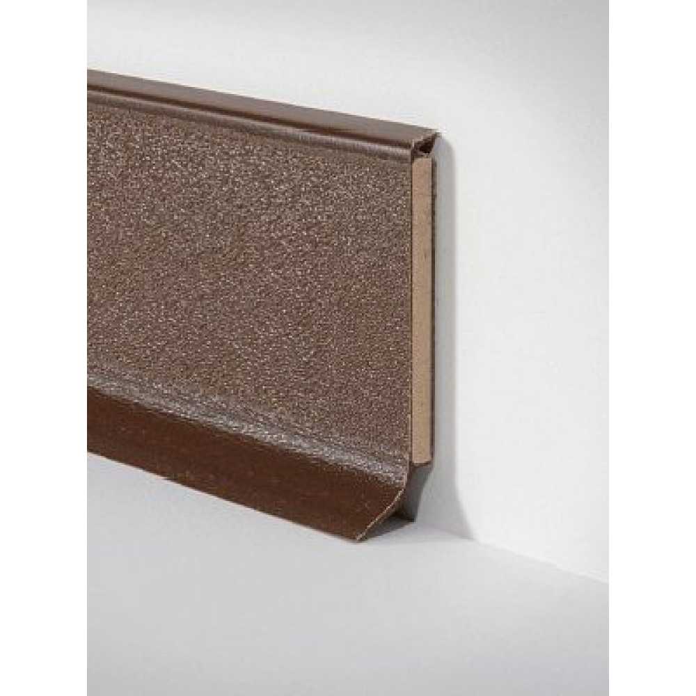 Фото Плинтус напольный, гибкий Dollken (Долкен) S60 Flex 4019 Коричневый 60x15х2575 (1уп=20 шт)