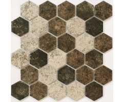 Мозаика из керамогранита Caramelle Olmeto Brown 51х59 (279х268х6 мм)