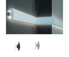 Молдинг- плинтус Tesori KF 505 под подсветку (142х25) Молдинг- плинтус Tesori KF 505 под подсветку (142х25)