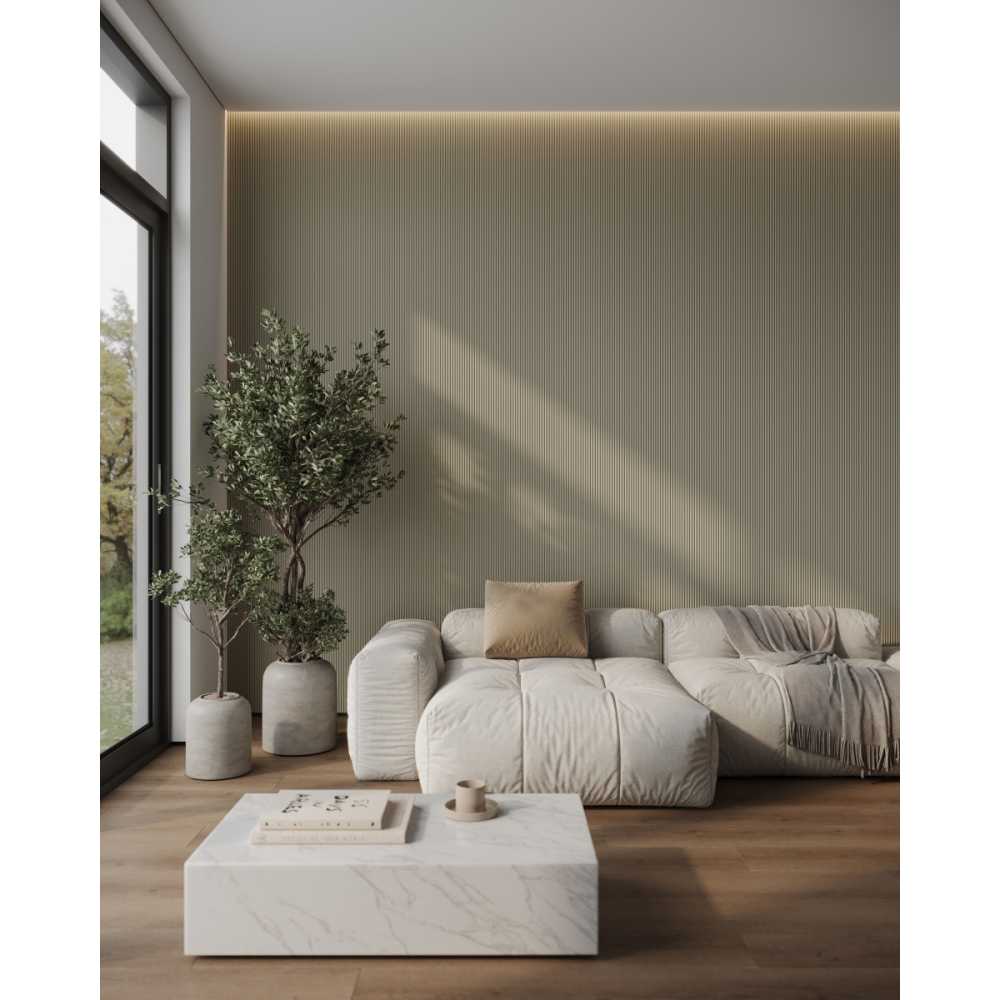 Фото Стеновая панель Ultrawood NEXT арт.WPC 001BG Бежевый (2900х106х9,3 мм)