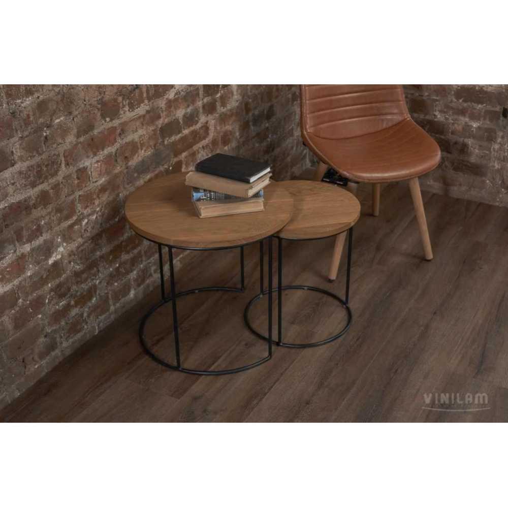 Фото Плитка ПВХ Vinilam Ceramo Дуб Берн 8885-EIR, 43 класс (1520х225х8.0 мм)