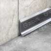 Маленькое фото Плинтус нержавеющая сталь L образный с радиусной ножкой ZPLR 120 полированный/ шлифованный (120х10х2500 мм)